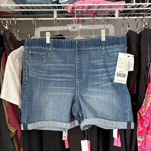 Liverpool Chloe Stretch Jean Shorts 14/32 NWT